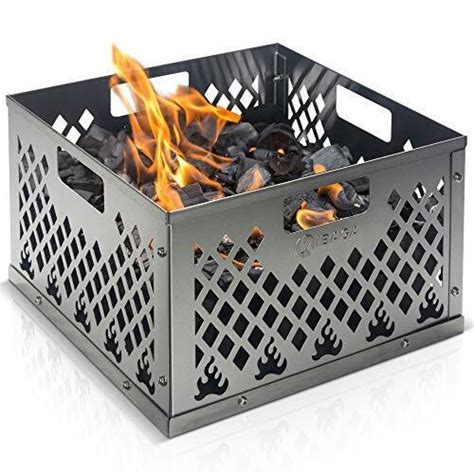 charcoal box steel|charcoal basket for grill.